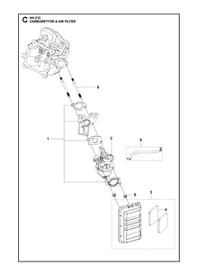 Part Location Diagram of 596576401 Husqvarna Air Filter