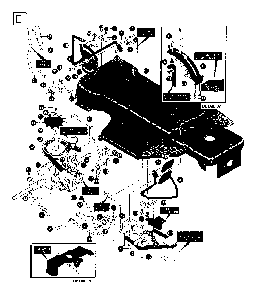 Drive Diagram and Parts List for LT4140H 1995-03 Husqvarna Lawn Tractor