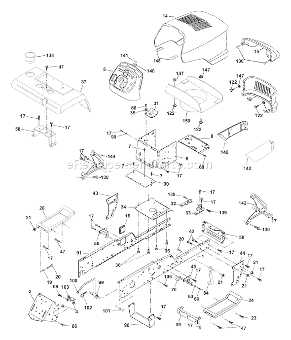 Page A Diagram and Parts List for GTH2250A (954567093) (2000-11) Husqvarna Lawn Tractor