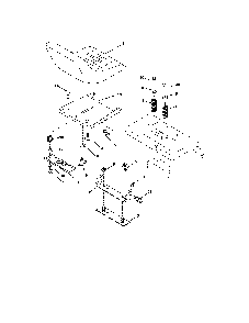 Seat assembly Diagram and Parts List for LOGT2254  Husqvarna Lawn Tractor