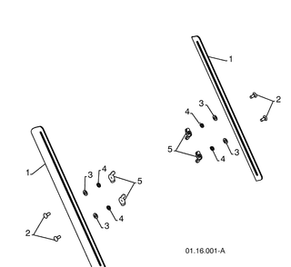 Drift Cutters / Weight Bar 2 Diagram and Parts List for 1330SBXLSB (96193004100)(2008-11) Husqvarna Snow Blower