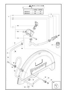 Valves Diagram and Parts List for K970 2016-07 Husqvarna Lawn Tractor Accessories
