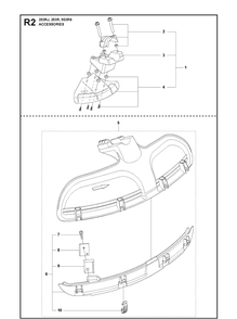 Accessories Diagram and Parts List for 553RS  Husqvarna Brush Cutter