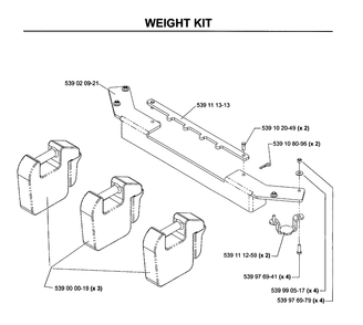 Repair Parts 3 Diagram and Parts List for 111750 2005-03 Husqvarna Lawn Tractor Accessories