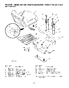 Seat Diagram and Parts List for YTH20K4696045000405 2008-01 Husqvarna Lawn Tractor