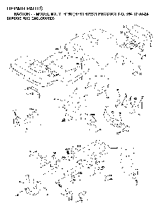 Chassis And Enclosures Diagram and Parts List for YTH150 (HFYTH155G, 954170024)(2001-01) Husqvarna Lawn Tractor