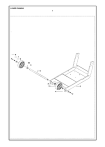 Lower Frame Diagram and Parts List for FS520 (FS 524)(2007-08) Husqvarna Circular Saw