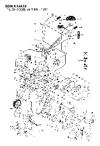 Product Complete Diagram and Parts List for T50RH 2004-01 Husqvarna Tiller