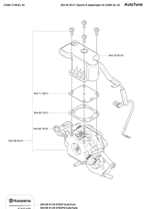 Carburetor 2 Diagram and Parts List for 576XP 20090400001-20101000000 Husqvarna Chainsaw