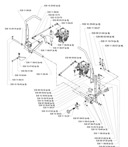 Motion Control Assembly Diagram and Parts List for LZ6123TLKOA (96899269)(2005-08) Husqvarna Lawn Mower