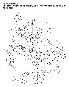 Mower Deck / Cutting Deck Diagram and Parts List for YTH1848XP (HAU18H48D, 954170057)(2003-01) Husqvarna Lawn Tractor