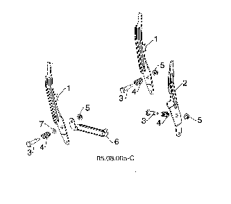 Speed & chute levers Diagram and Parts List for 96193009703  Husqvarna Snow Blower