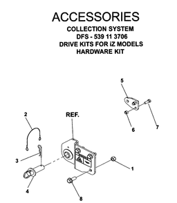 Accessories 8 Diagram and Parts List for IZ5223 (968999526)(2006-08) Husqvarna Lawn Mower