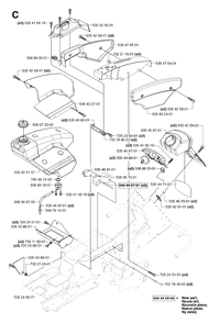 Cover 2 Diagram and Parts List for PF21 (965097001)(2007-03) Husqvarna Lawn Tractor