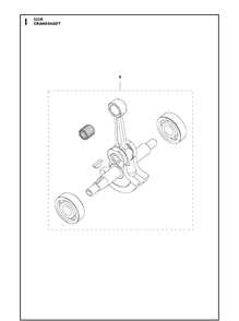 Crankshaft Diagram and Parts List for 333RMARKII (967967902)(2020-08) Husqvarna Edger