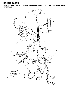 Electrical Diagram and Parts List for CTH2542TWIN (96061021800, 960610218)(2007-04) Husqvarna Lawn Tractor