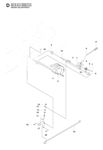 Part Location Diagram of 544227701 Husqvarna Link