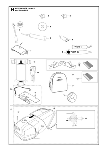 Accessories 1 Diagram and Parts List for 230ACX 2013-01 Husqvarna Lawn Mower