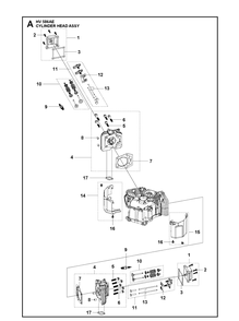 Part Location Diagram of 531146988 Husqvarna Bolt - t370: m6×16.5