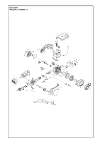 Complete Product Diagram and Parts List for HH301EFI 598610301, 598610302 Husqvarna Engine
