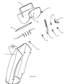 Control Panel/Discharge Chute Diagram and Parts List for 5524SBL (96193003400)(2008-11) Husqvarna Snow Blower