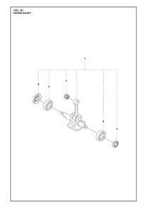 Crankshaft Diagram and Parts List for 122RJ  Husqvarna Brush Cutter