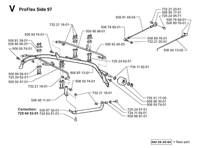 Protection Frame 2 Diagram and Parts List for PF18 2000-03 Husqvarna Lawn Tractor