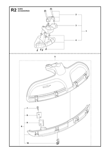 Accessories Diagram and Parts List for 543RS 20192200001-Current Husqvarna Brush Cutter
