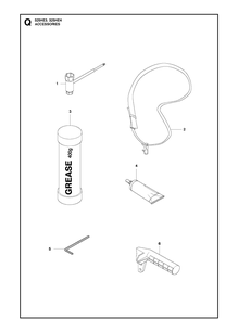 Accessories Diagram and Parts List for 325HE3 966787601 from 20150100001-current Husqvarna Hedge Trimmer