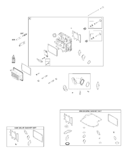 Cylinder Cover Diagram and Parts List for 2198073376B1 2017-01 Husqvarna Engine