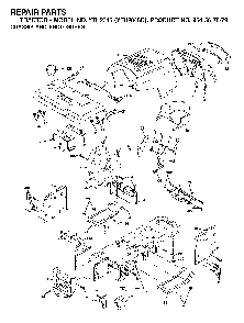 Chassis And Enclosures Diagram and Parts List for YTH2046B (954567079)(2001-01) Husqvarna Lawn Tractor
