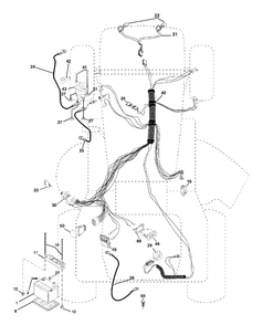 Electrical Diagram and Parts List for YTH2148-LO21H48A (954572035)(2005-01) Husqvarna Lawn Tractor