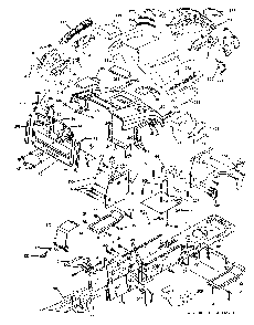 Chassis And Enclosures Diagram and Parts List for CTH220TWIN (96061019003)(2008-11) Husqvarna Lawn Tractor