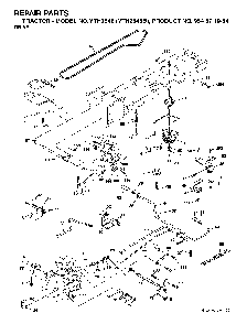 Drive Diagram and Parts List for YTH2548B (954571984)(2004-06) Husqvarna Lawn Tractor