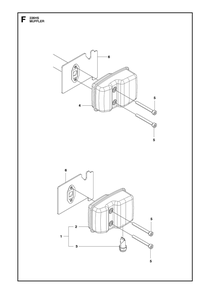 Muffler Diagram and Parts List for 226HS75S 2009 Husqvarna Trimmer