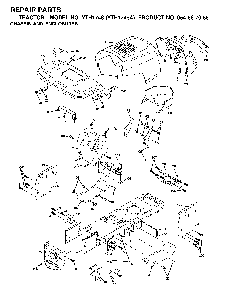 Chassis And Enclosures Diagram and Parts List for YTH1746A (954567055)(2000-11) Husqvarna Lawn Tractor