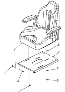 Seat Diagram and Parts List for Z454 (96798470101)(2020-04) Husqvarna Lawn Mower