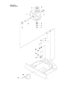 Chassis Rear 2 Diagram and Parts List for R13C (965094301)(2010-07) Husqvarna Lawn Tractor