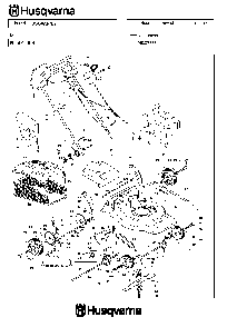 Product Complete Diagram and Parts List for R150SH (953876551)(2005-02) Husqvarna Lawn Mower