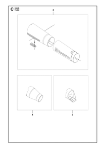 Tube Diagram and Parts List for 350IB  Husqvarna Leaf Blower / Vacuum