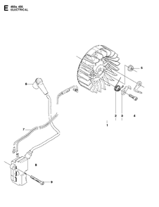 Electrical Diagram and Parts List for 455ERANCHER 2013-01 Husqvarna Chainsaw