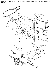 Drive Diagram and Parts List for CTH220TWIN (96061019001)(2007-05) Husqvarna Lawn Tractor