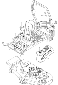 Decals Diagram and Parts List for Z560X  Husqvarna Lawn Mower