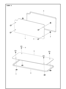 Cabin 7 Diagram and Parts List for P525  Husqvarna Lawn Mower