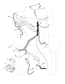 Electrical Diagram and Parts List for YTH2148 (954572035-C)(2005-01) Husqvarna Lawn Tractor