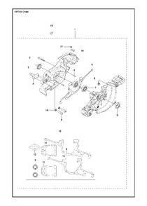Crankcase Diagram and Parts List for K970IIICHAIN 2017-03 Husqvarna Circular Saw