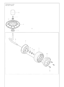 Wheels And Tires Diagram and Parts List for CEORA  Husqvarna Brush Cutter