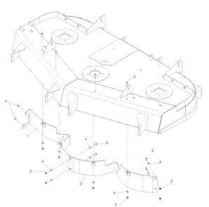 Part Location Diagram of 539111610 Husqvarna 61 Front Baffle Weldmt - R.H.