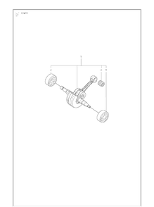 Crankshaft Diagram and Parts List for K1270 (K1270 Rail)(2016-07) Husqvarna Table Saw Accessories