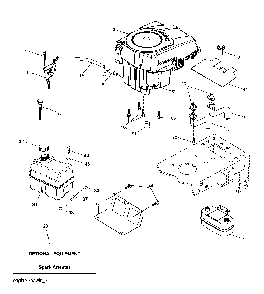 Engine Diagram and Parts List for CTH200TWIN (96061022601)(2008-09) Husqvarna Lawn Tractor